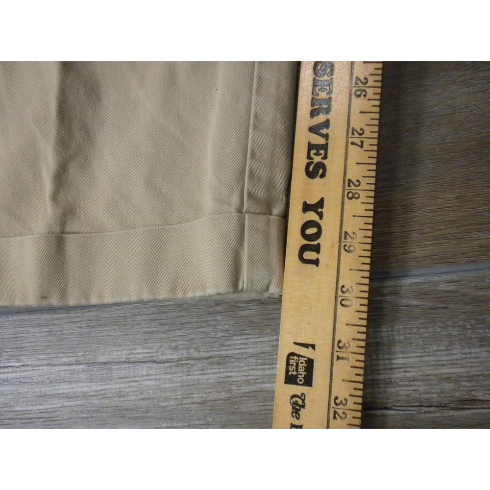 Polo Ralph Lauren Pants Mens 42x30 Beige Hammond Chino Pleated Twill Vintage USA - Picture 11 of 12